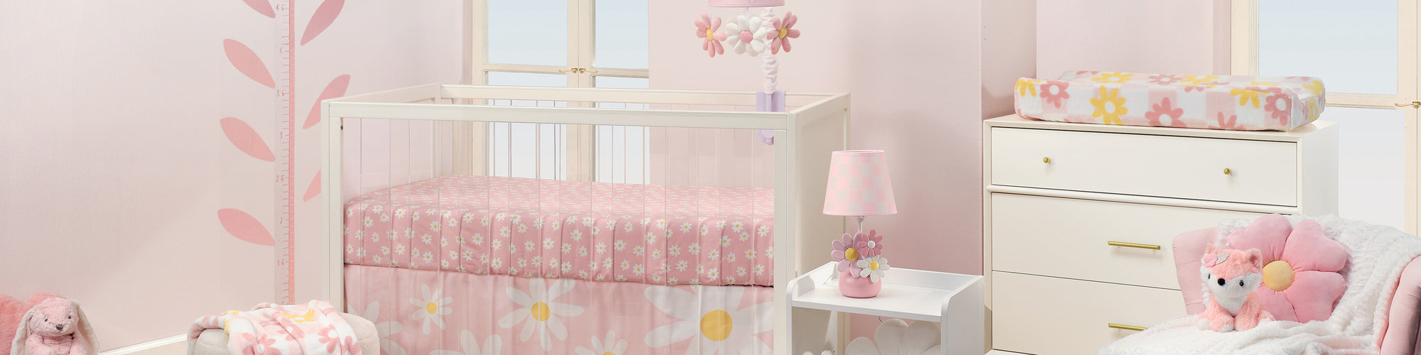 daisy baby crib bedding nursery