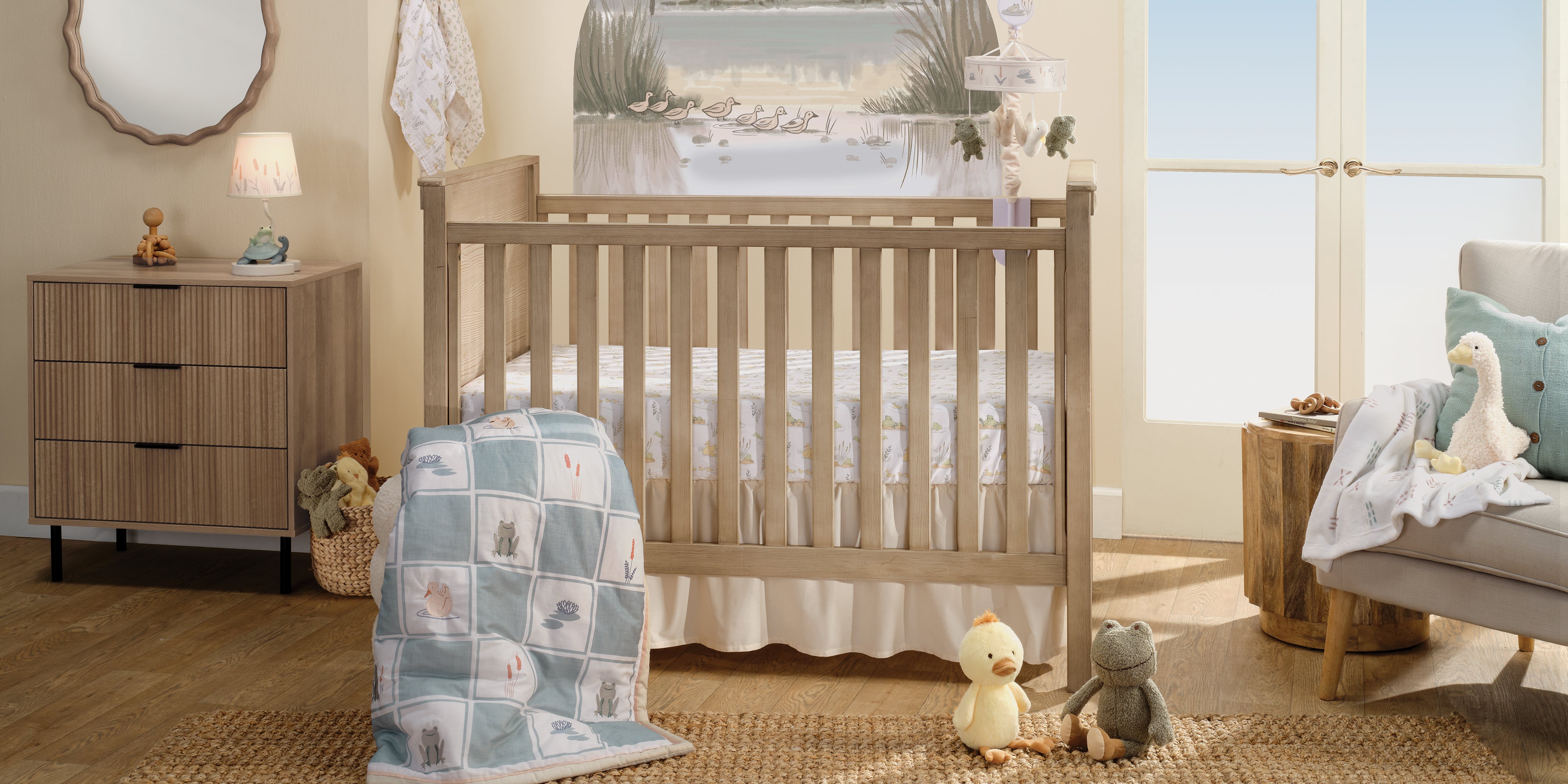 Froggy & Friends Nursery Baby Crib Bedding Collection