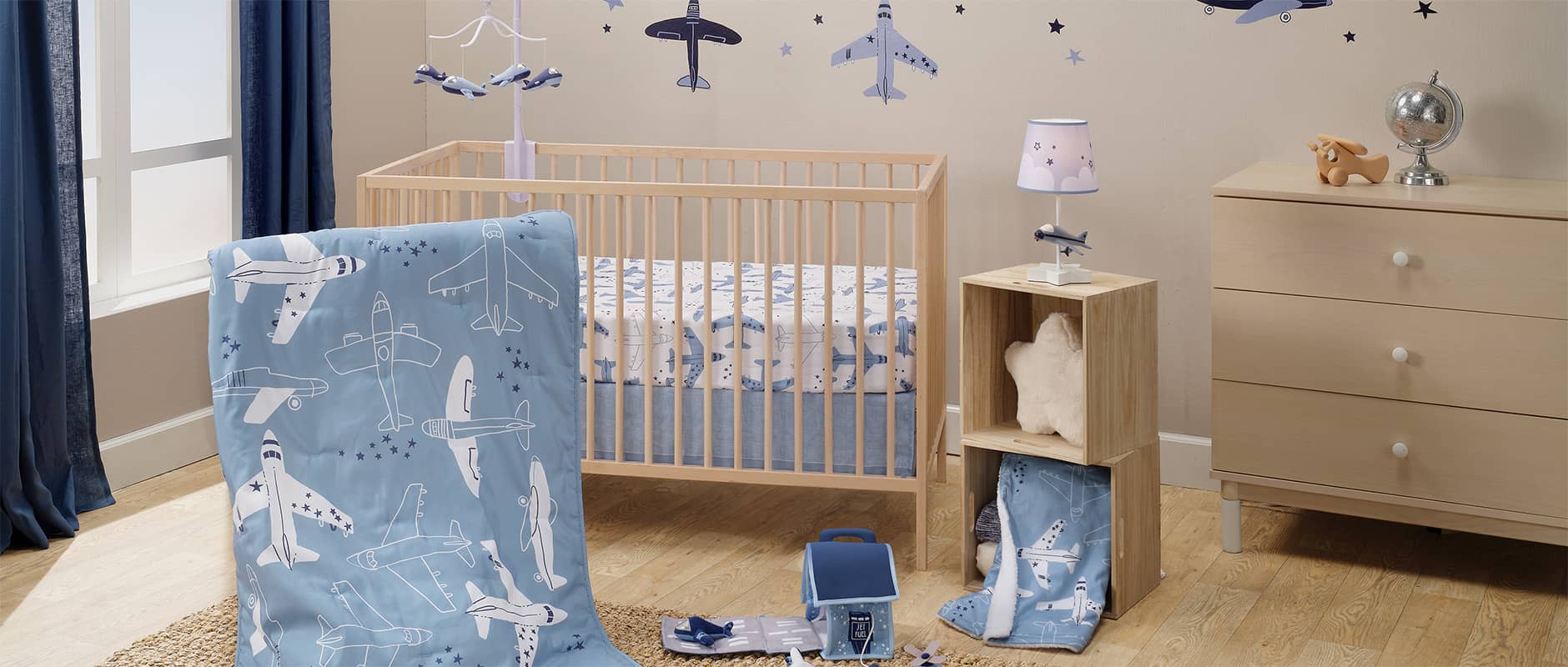 Little Aviator Baby Crib Bedding & Nursery Decor