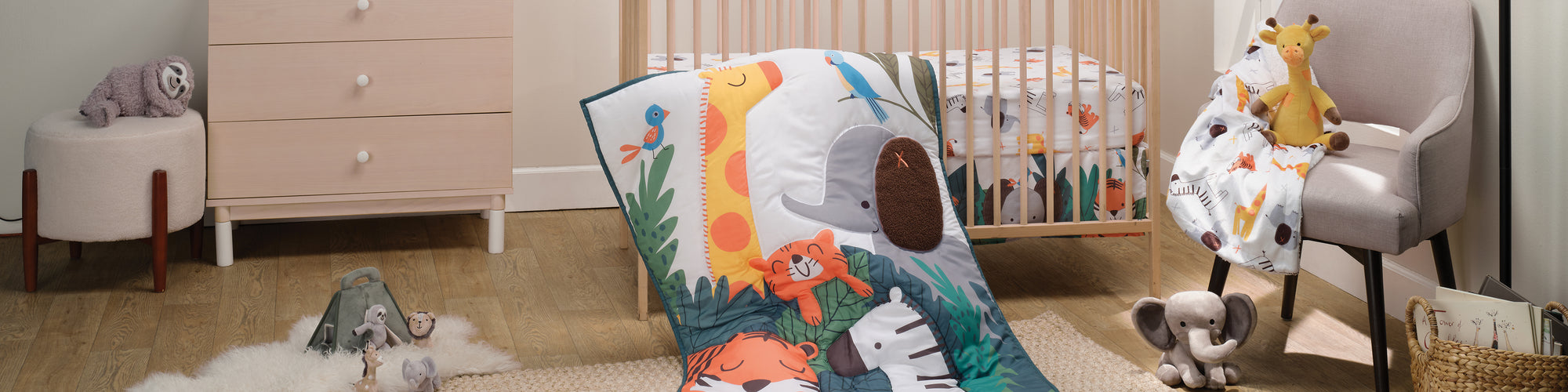 Lollipop Jungle Nursery Crib Bedding