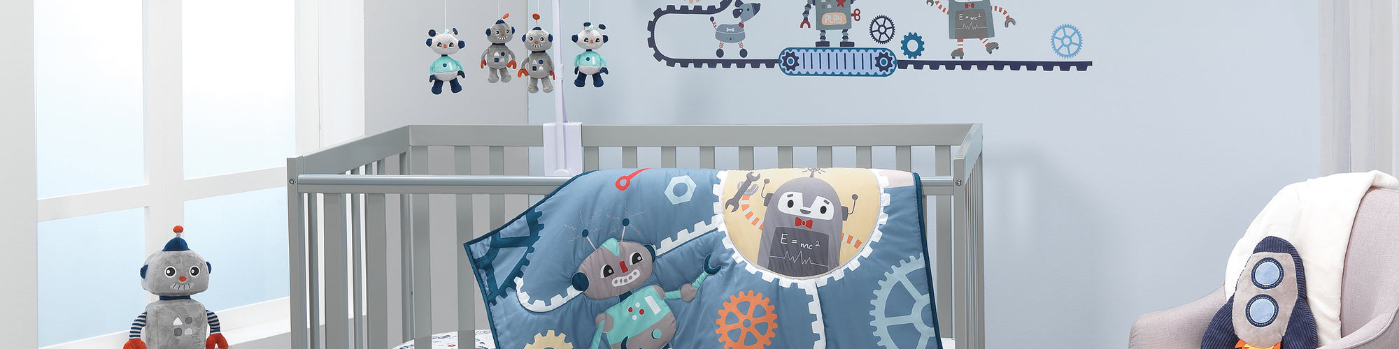 robbie robot nursery bedding
