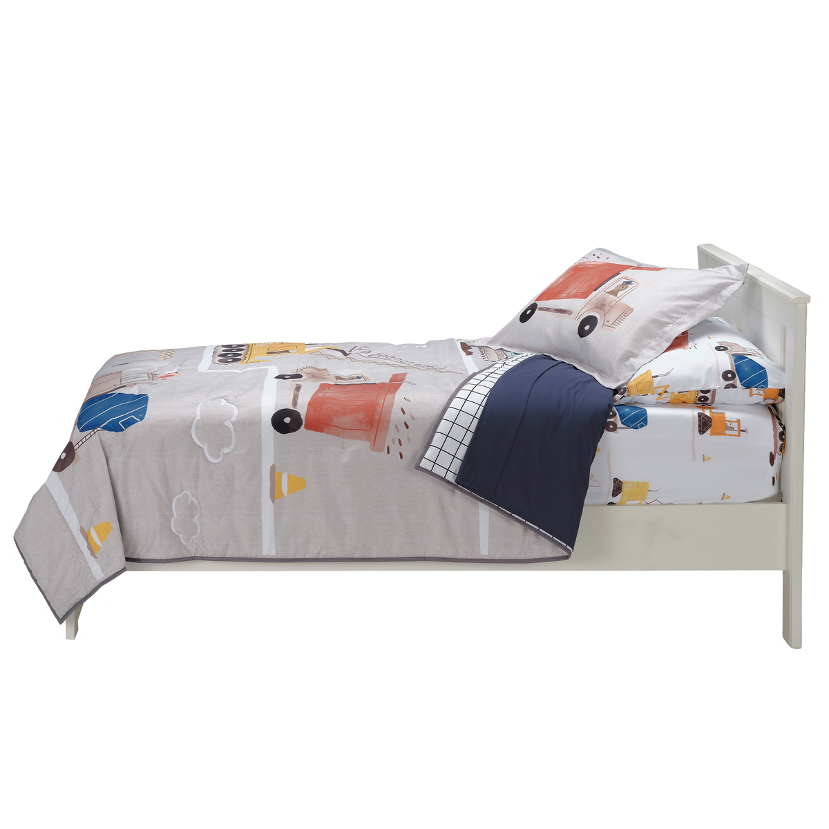 construction zone twin bedding set