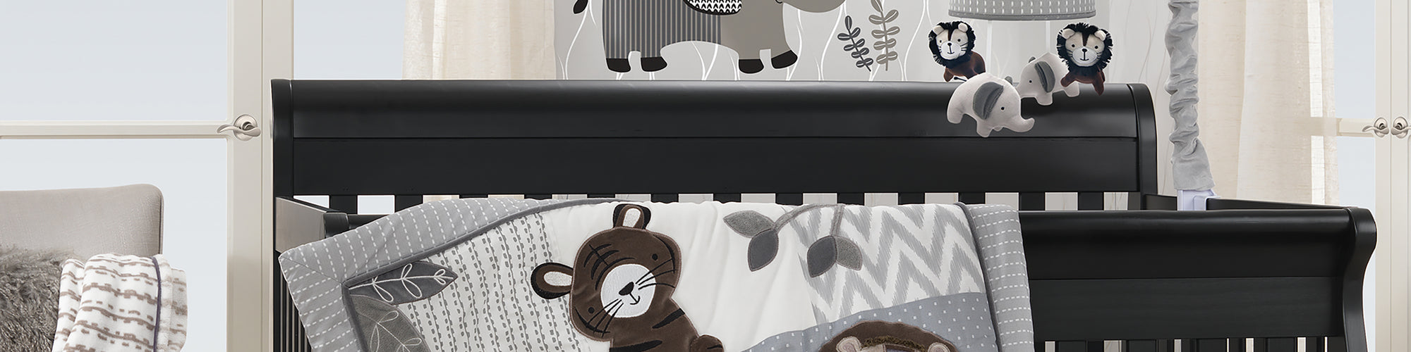 urban jungle nursery bedding