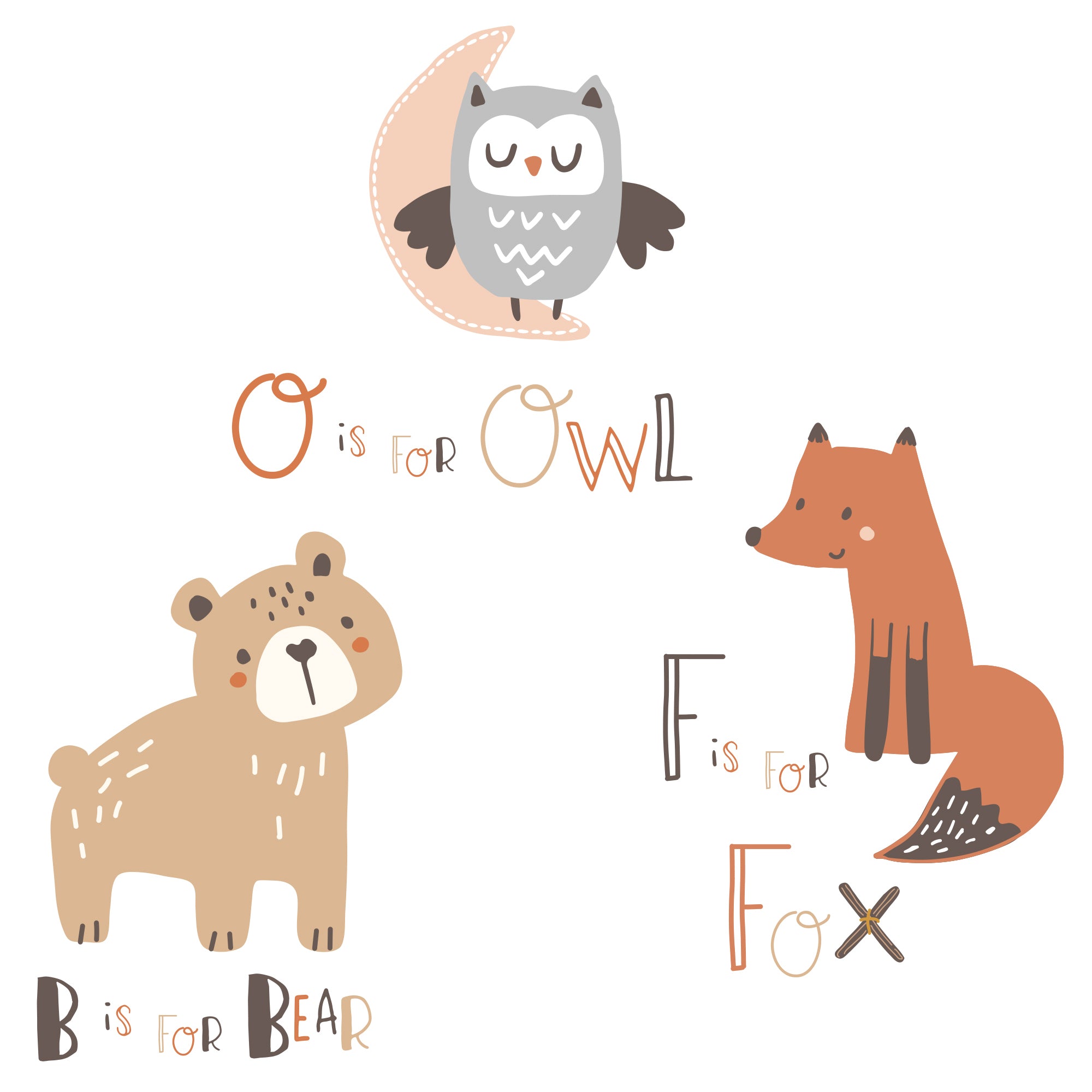 Animal Alphabet 5-Piece Crib Bedding Set by Bedtime Originals