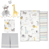 Animal Jungle 4-Piece Crib Bedding Set by Lambs & Ivy