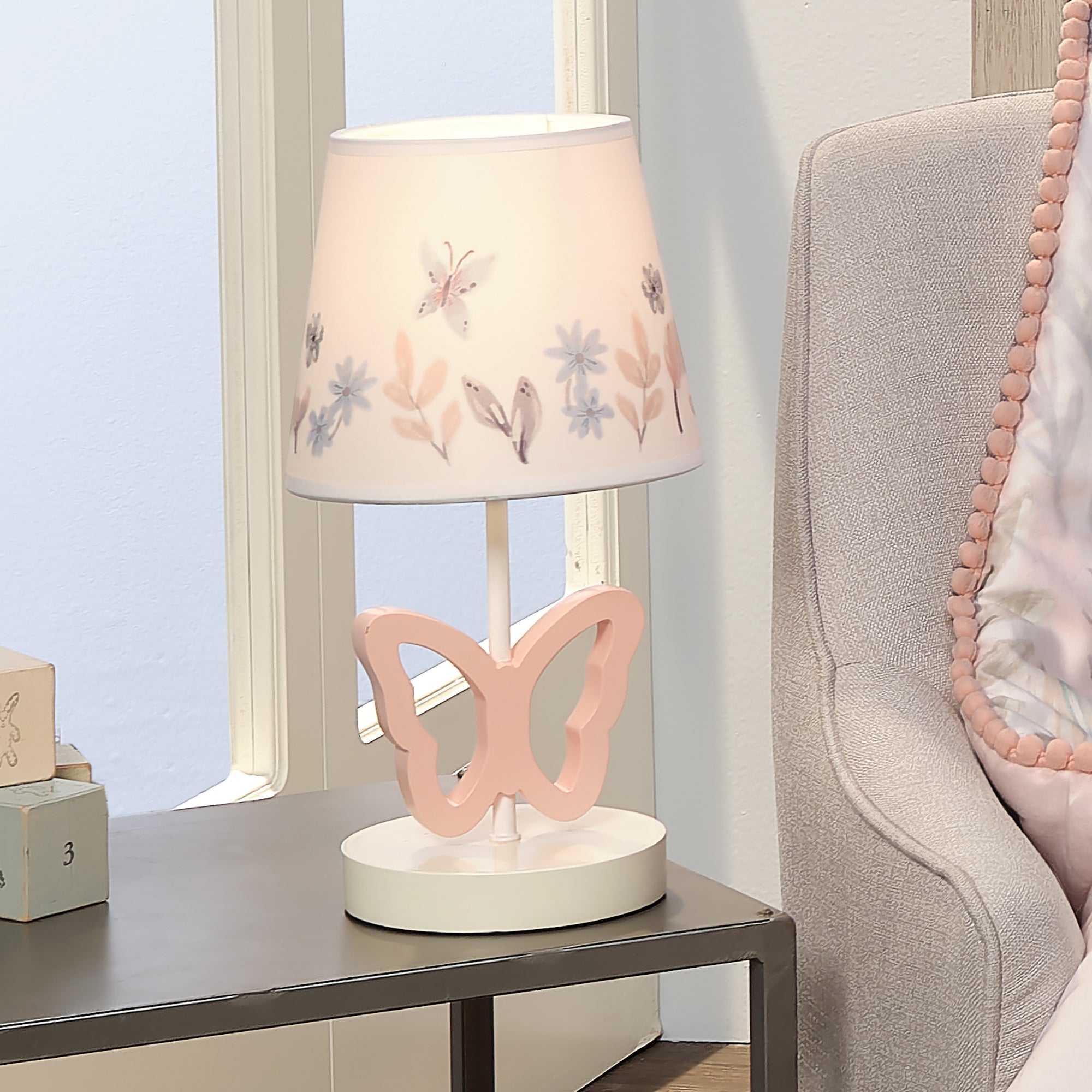 Baby Blooms Lamp with Shade & Bulb by Lambs & Ivy