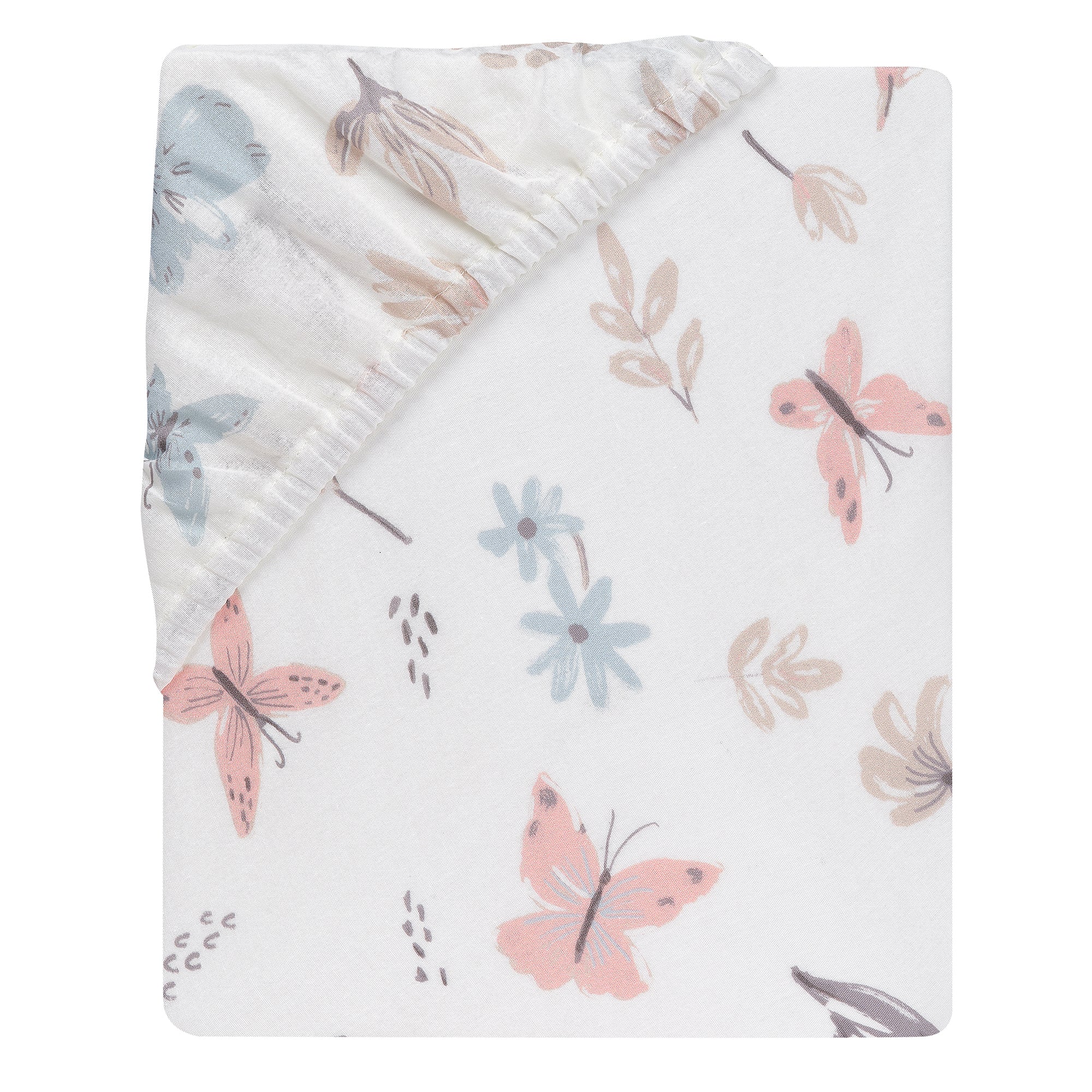 Baby Blooms Cotton Fitted Crib Sheet by Lambs & Ivy