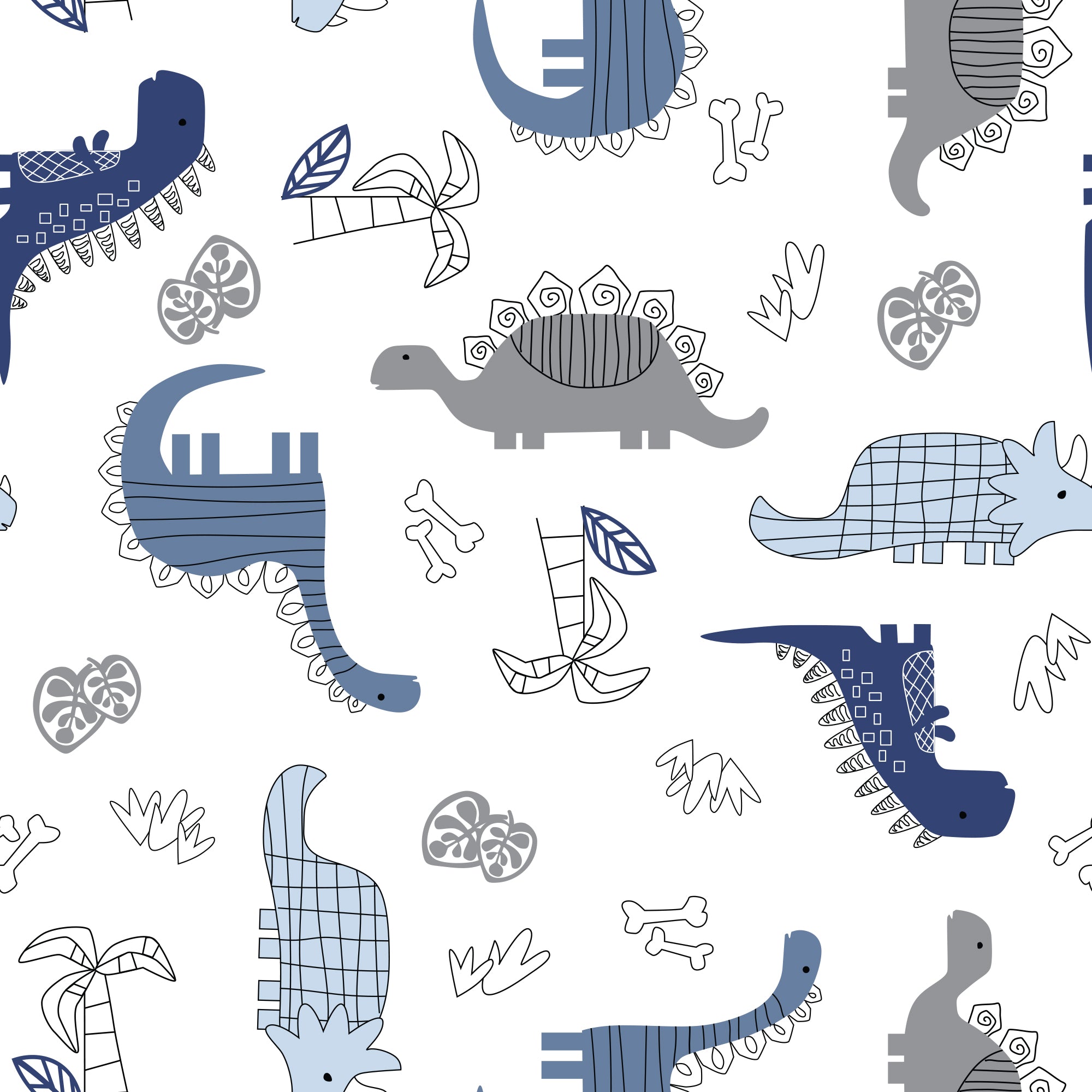 Baby Dino Cotton Fitted Crib Sheet by Lambs & Ivy