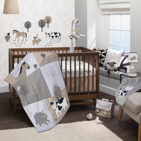Baby Farm 5-Piece Crib Bedding Set by Lambs & Ivy
