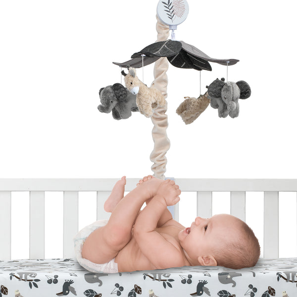 Baby Jungle Musical Baby Crib Mobile by Lambs & Ivy