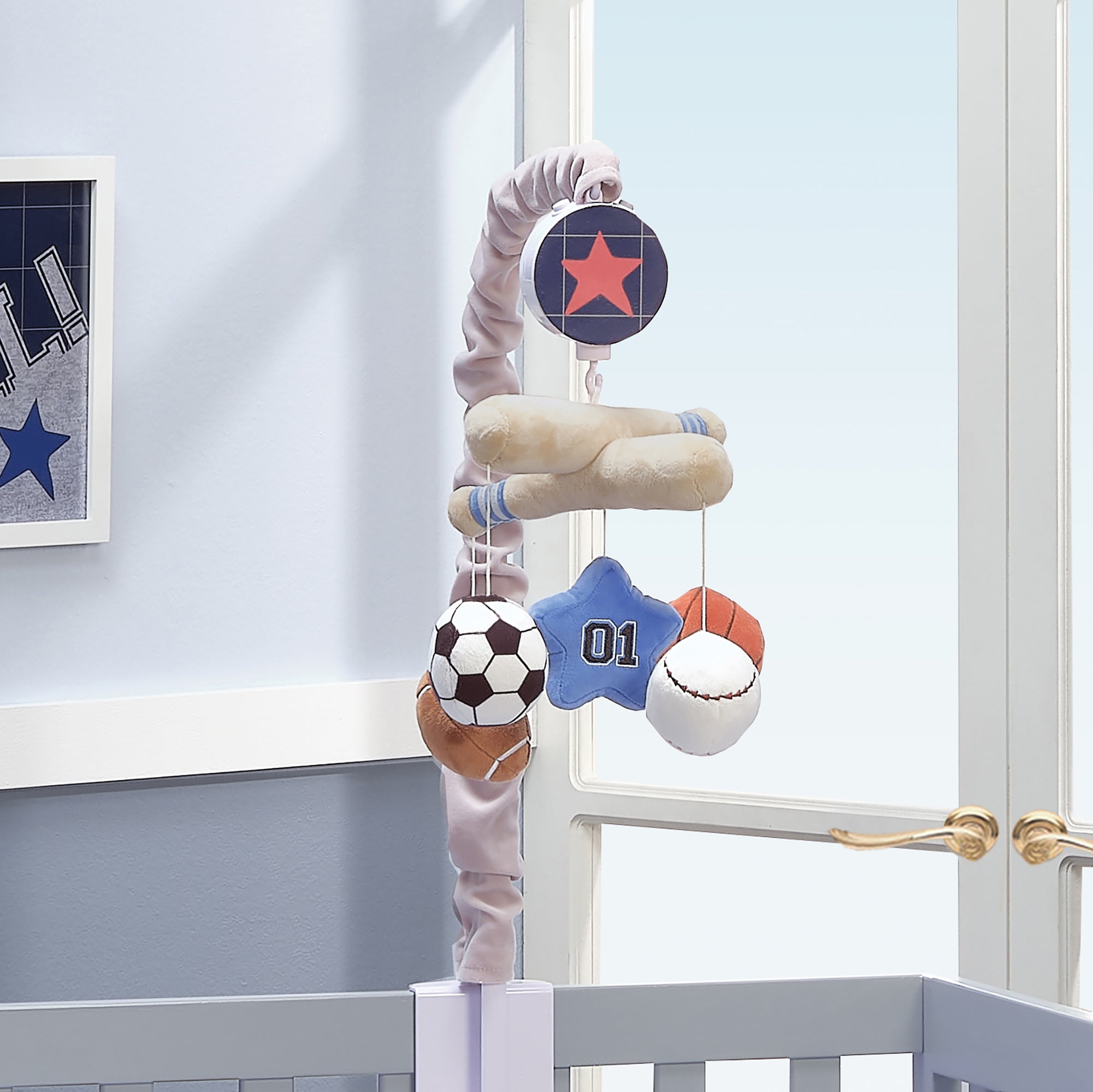 Baby Sports Musical Baby Crib Mobile by Lambs & Ivy