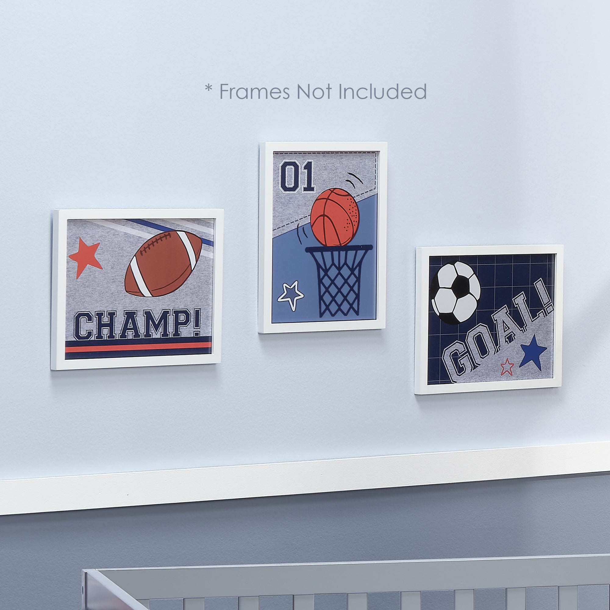 Baby Sports Unframed Wall Art by Lambs & Ivy