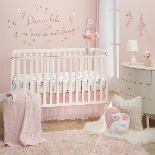Ballerina Baby 3-Piece Crib Bedding Set by Lambs & Ivy