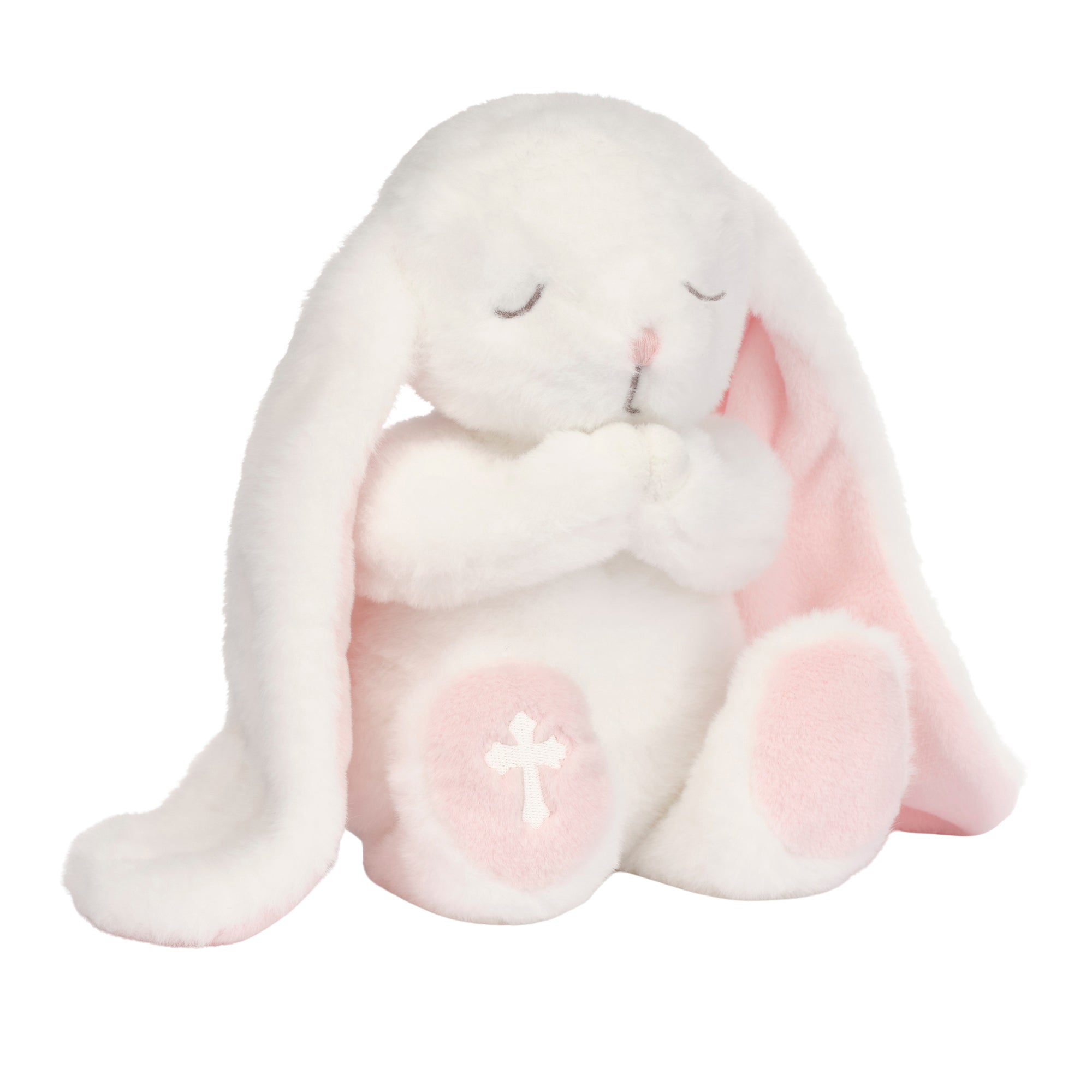 Heaven Sent Baptism White Plush Bunny Stuffed Animal Toy