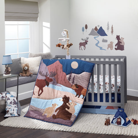 Big Sky 4-Piece Crib Bedding Set by Lambs & Ivy