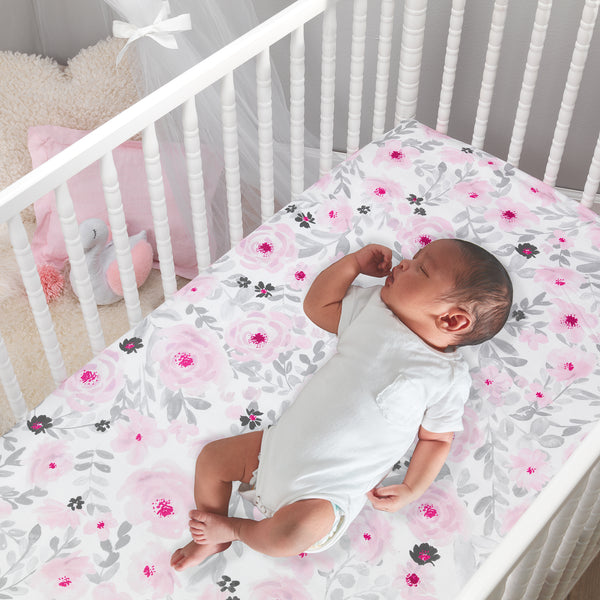 Blossom Baby Fitted Crib Sheet by Bedtime Originals