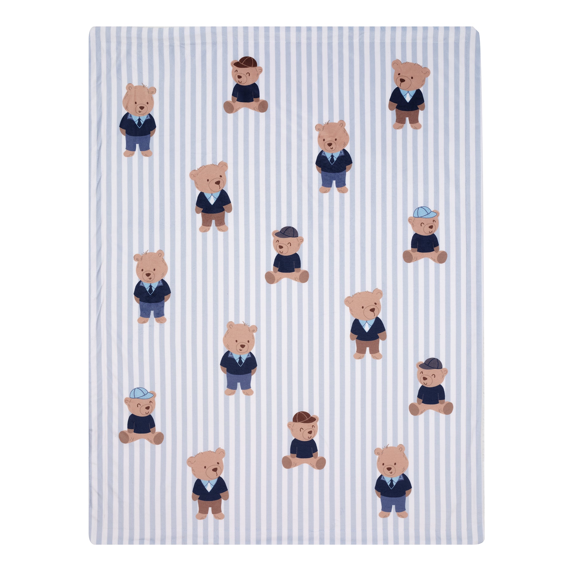 Blue Sweater Bear Baby Blanket by Lambs & Ivy