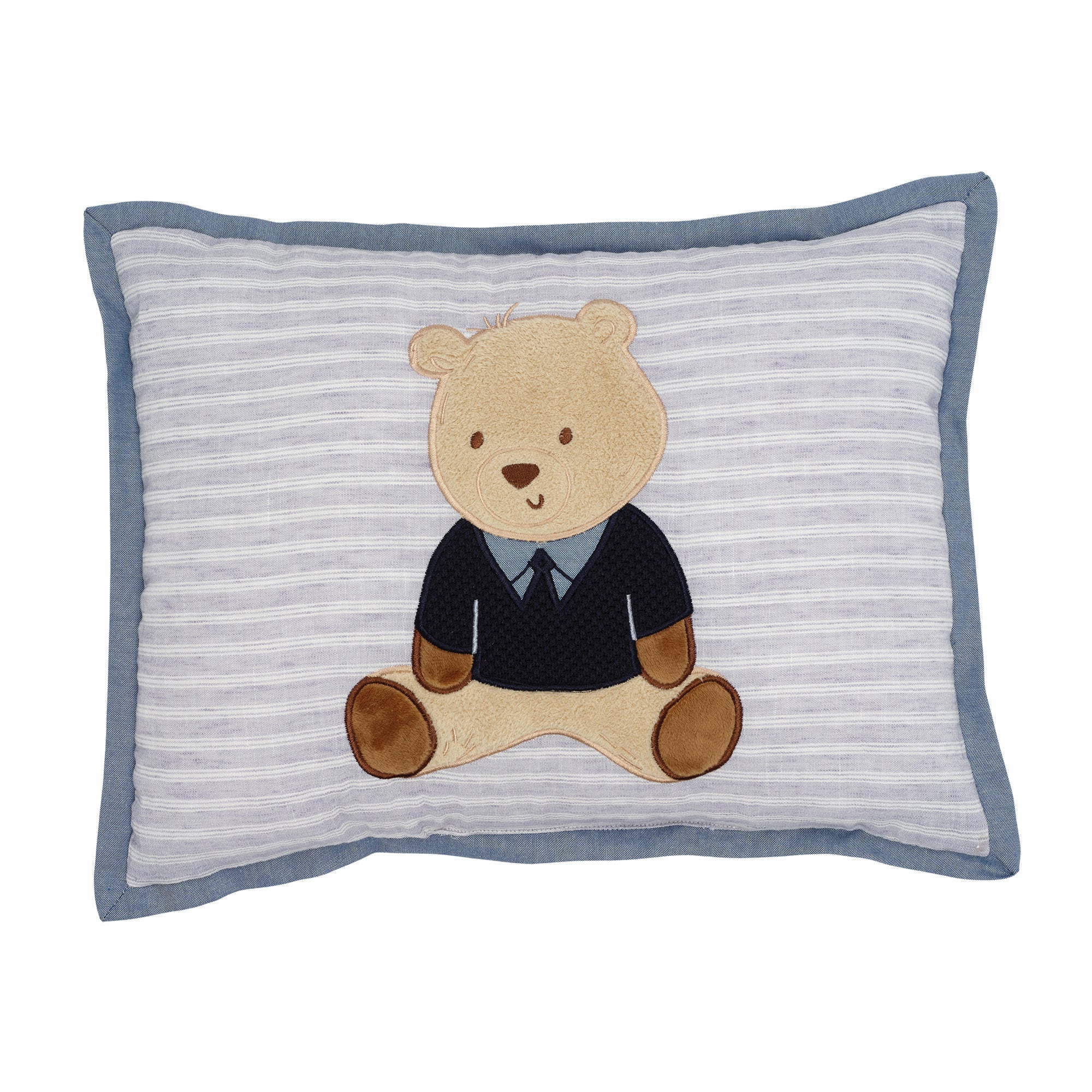 Blue Sweater Bear Pillow by Lambs & Ivy