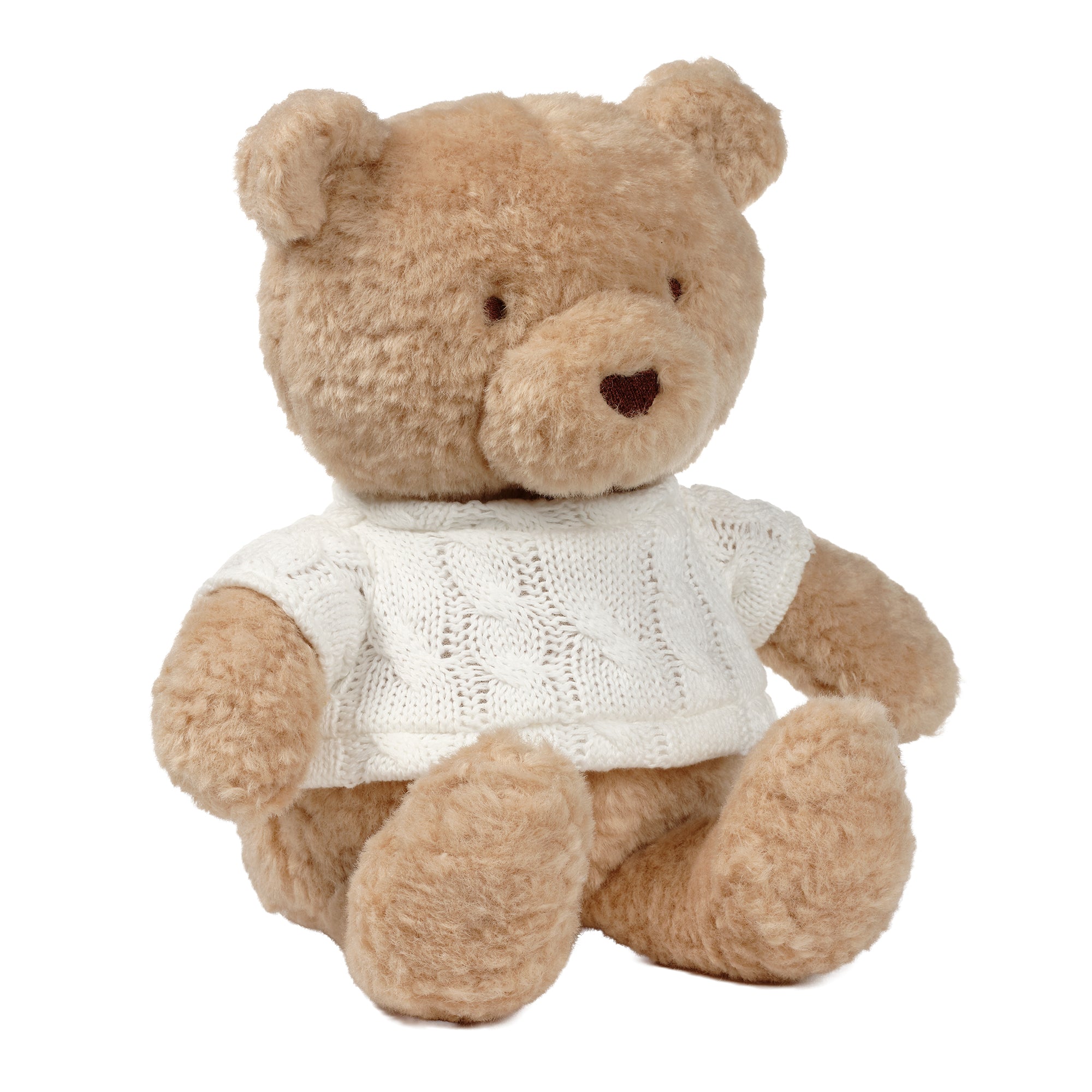 Teddy Bear w/ Knit Sweater Plush by Lambs & Ivy