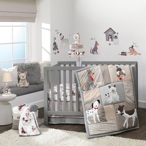 Bow Wow 3-Piece Crib Bedding Set by Lambs & Ivy