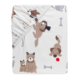 Bow Wow Cotton Fitted Crib Sheet by Lambs & Ivy