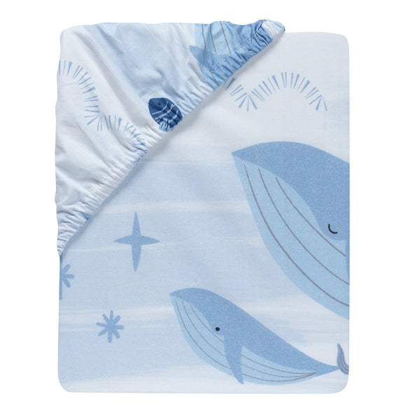 Bubbles & Squirt Cotton Fitted Crib Sheet by Lambs & Ivy