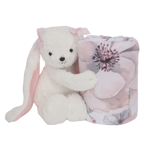 Floral Blanket & Plush Bunny Baby Gift Set by Lambs & Ivy