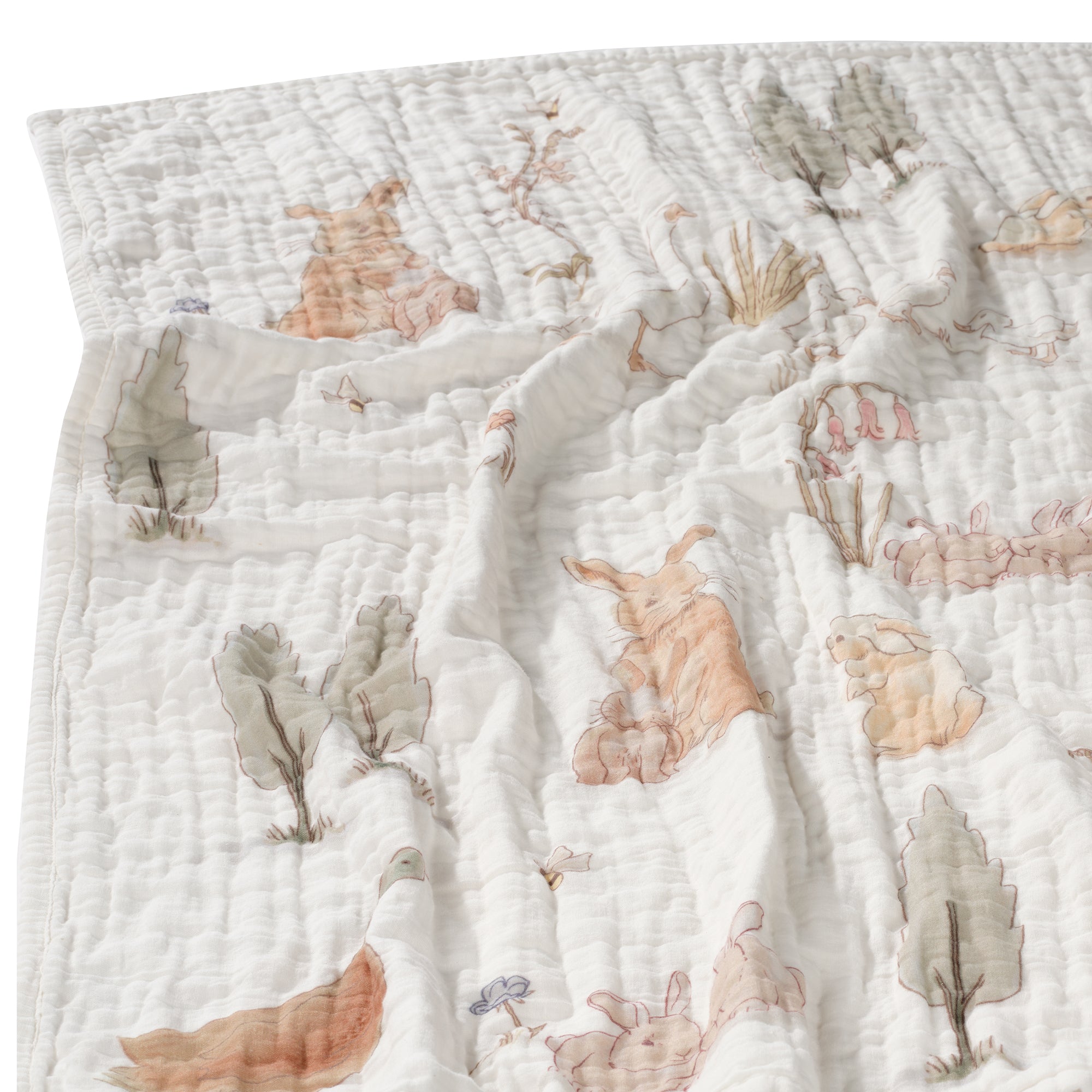 Bunny Hop Organic Cotton 3-Piece Crib Bedding Set by Lambs & Ivy