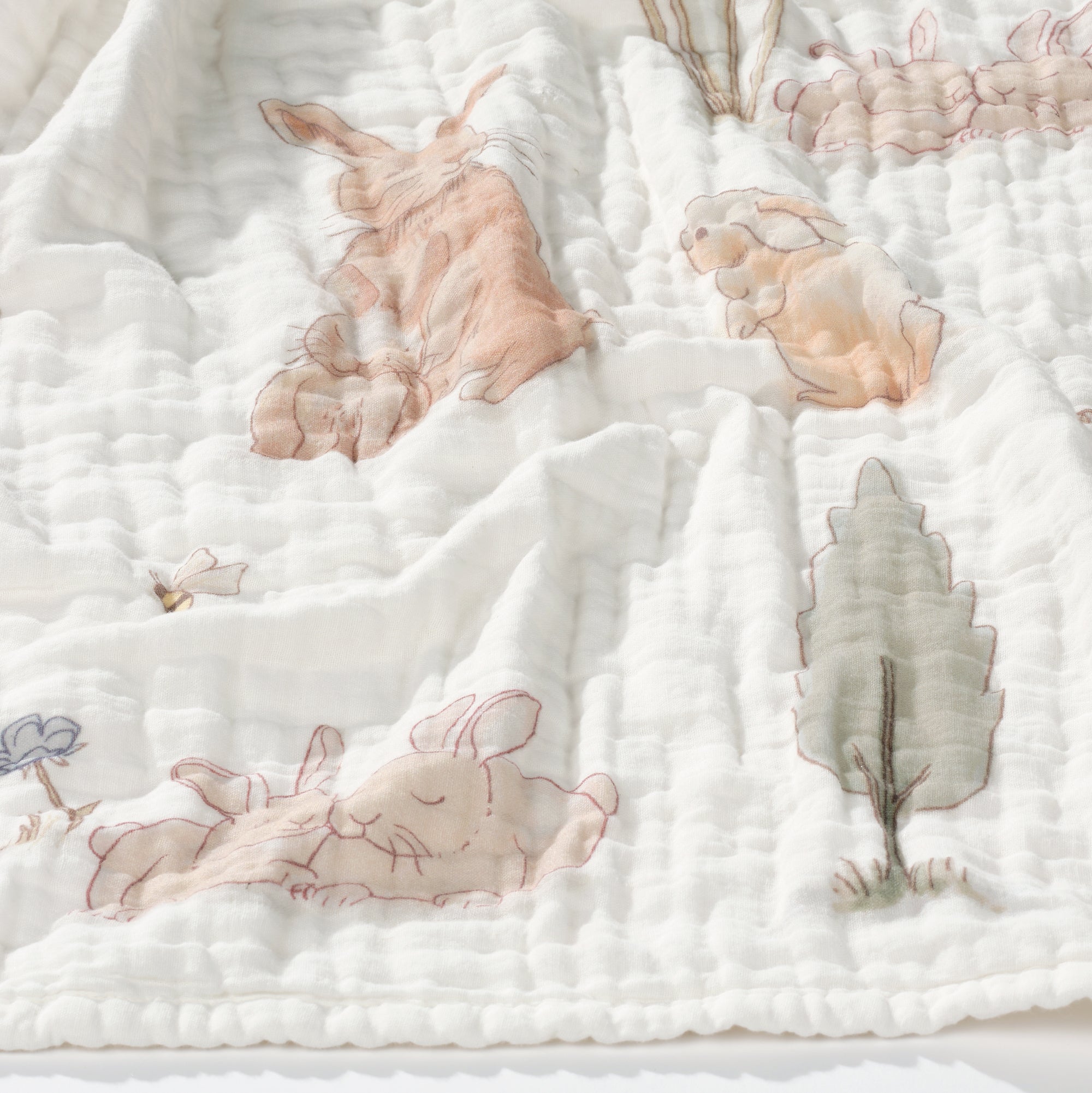 Bunny Hop Organic Cotton 3-Piece Crib Bedding Set by Lambs & Ivy