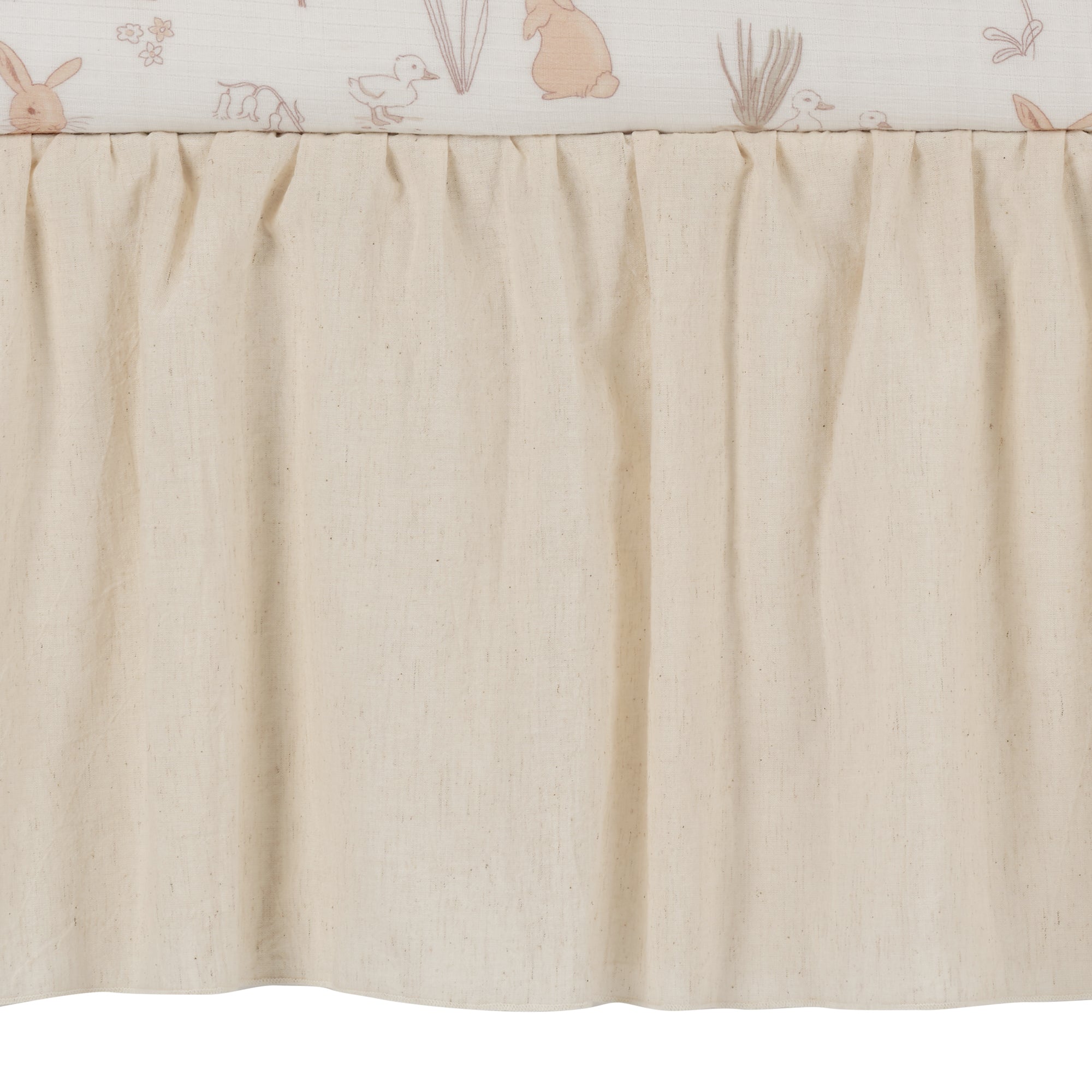 Creamy Ivory Crib Skirt by Lambs & Ivy