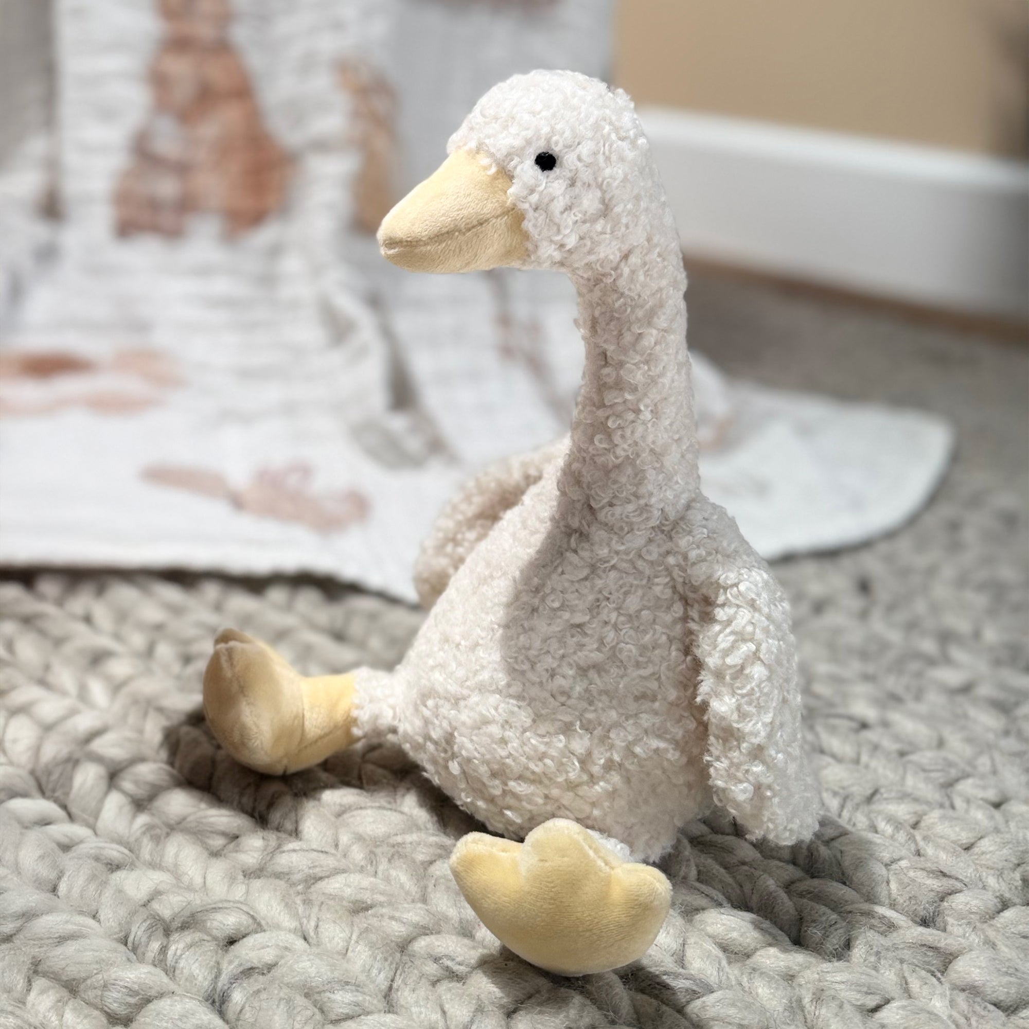Bunny Hop Plush Goose - Lucy by Lambs & Ivy