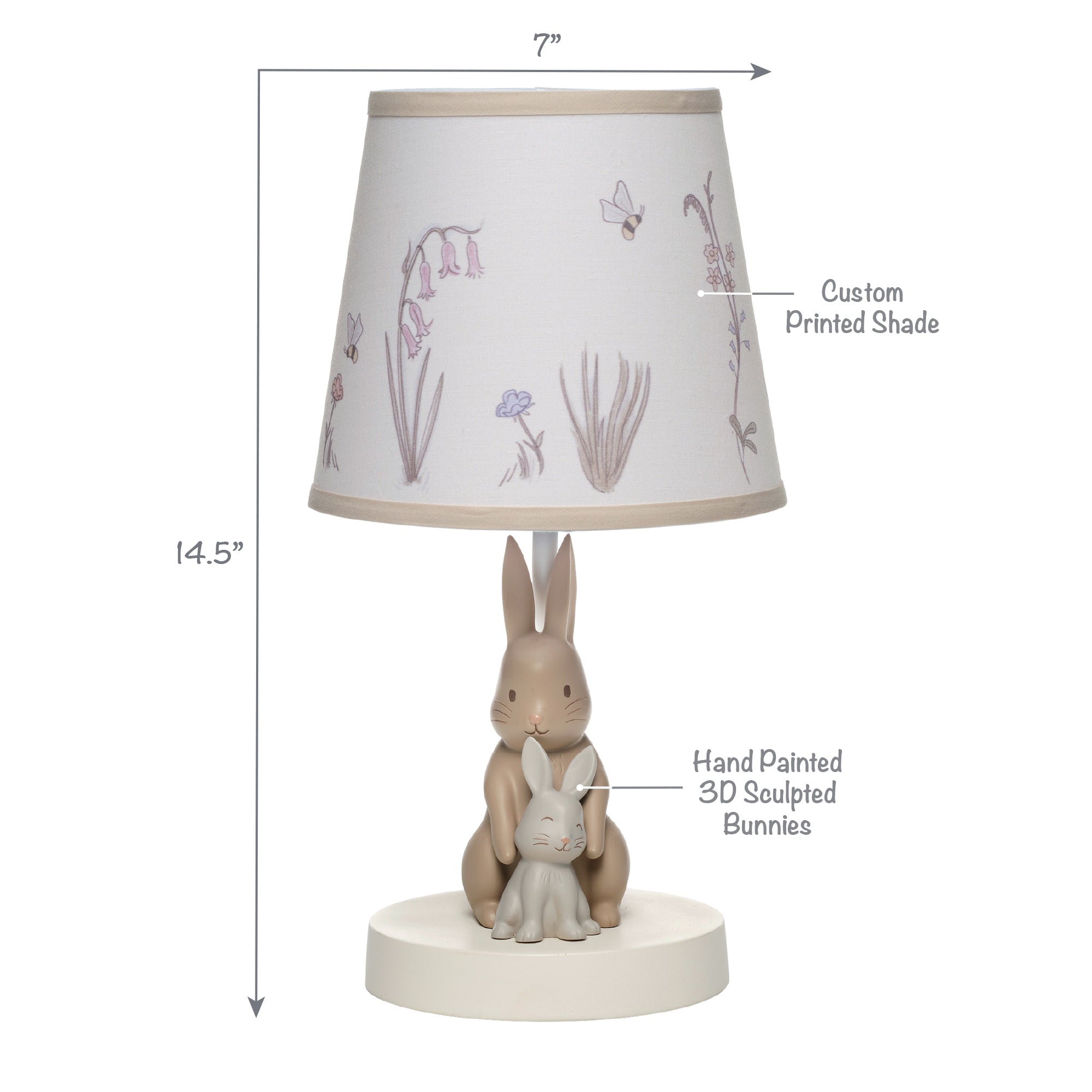 Bunny Hop Lamp with Shade by Lambs & Ivy