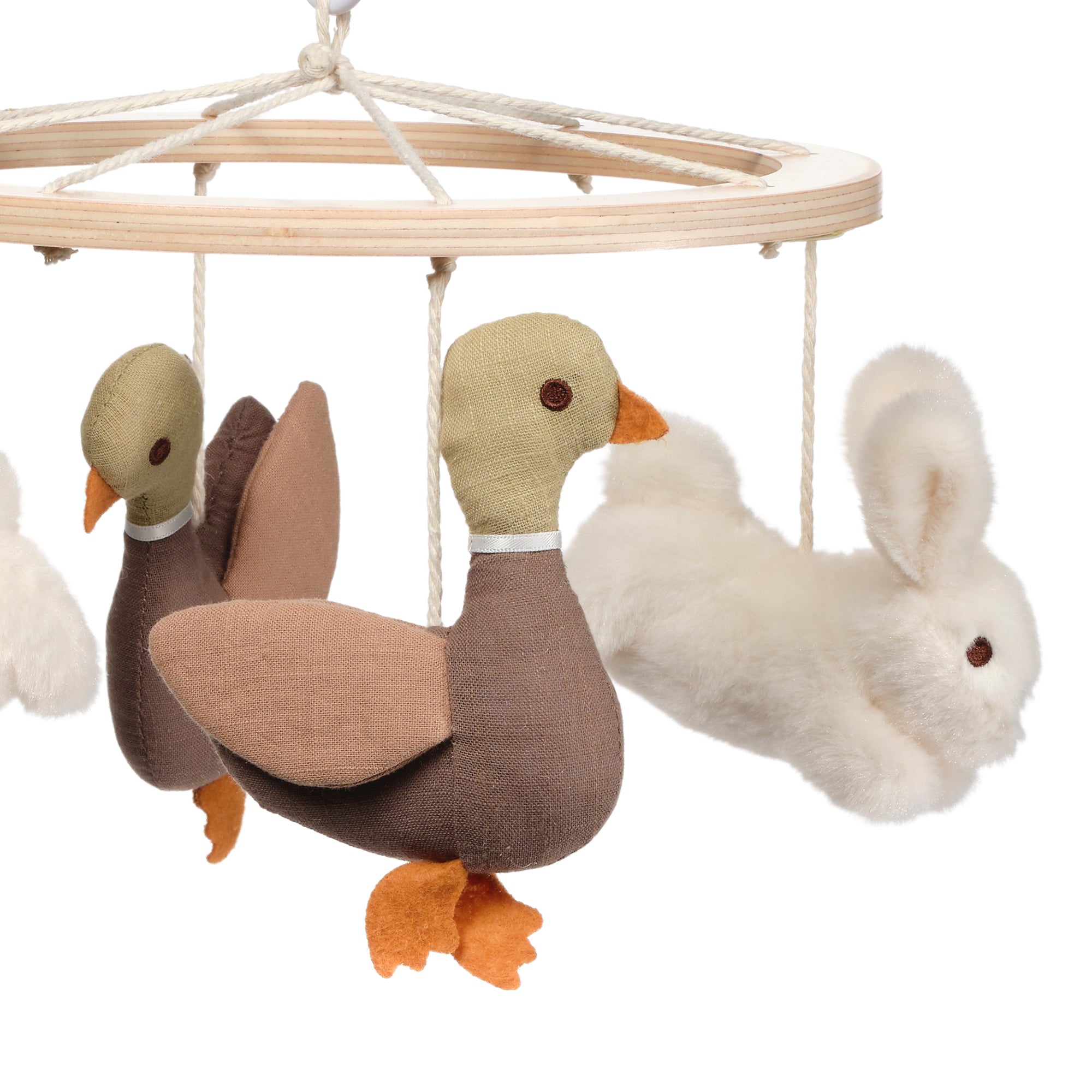 Bunny Hop Musical Baby Crib Mobile by Lambs & Ivy