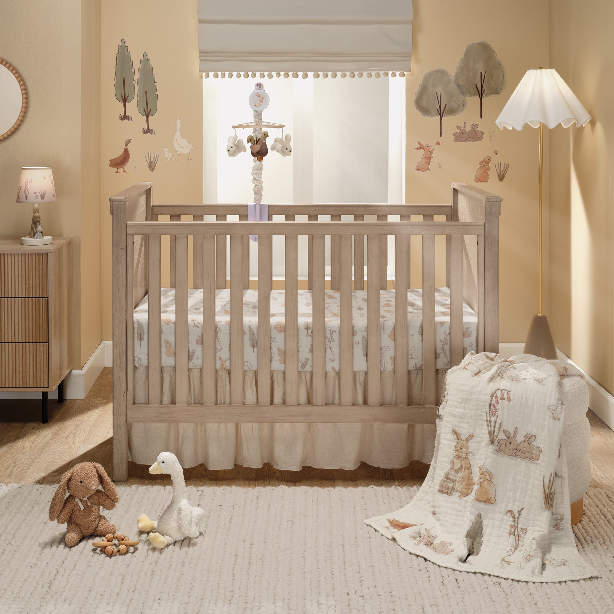 Bunny Hop Musical Baby Crib Mobile by Lambs & Ivy
