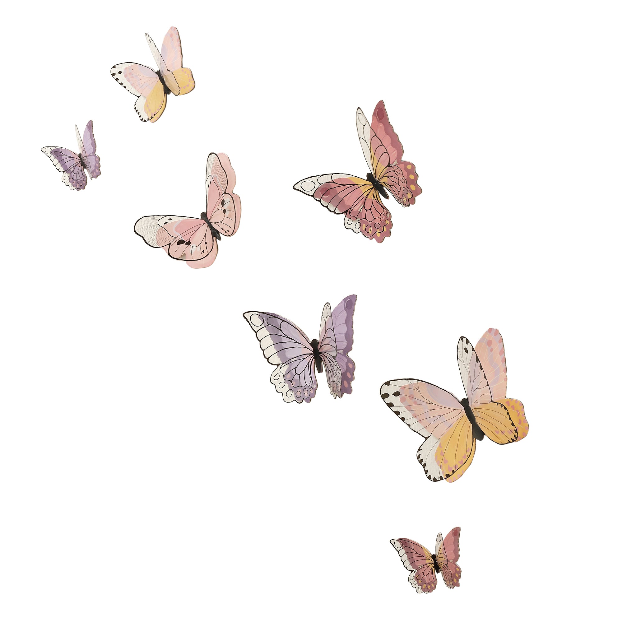 Butterfly Dreams 3D Wall Decals by Lambs & Ivy