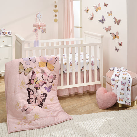 Butterfly Dreams 3-Piece Crib Bedding Set by Lambs & Ivy