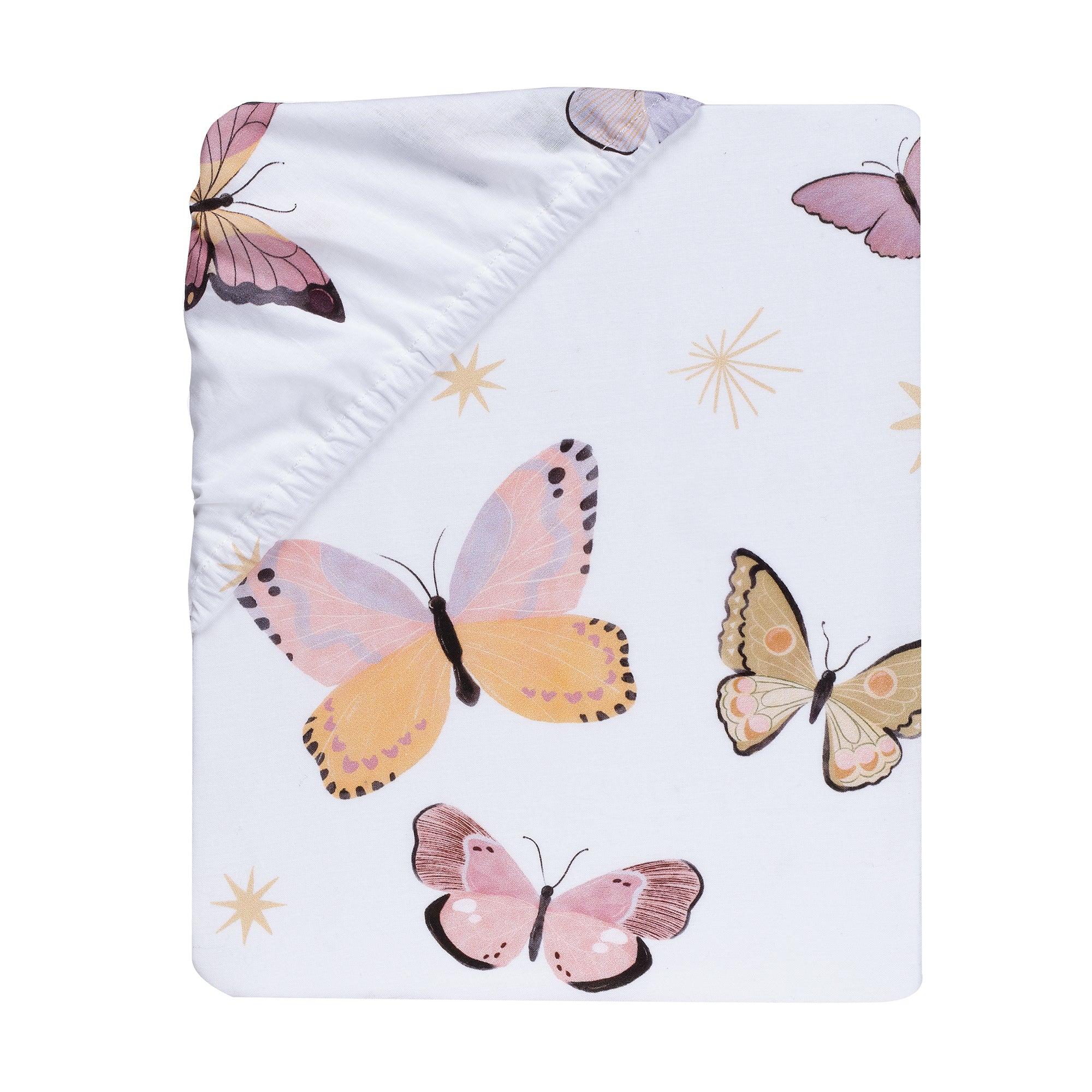 Butterfly Dreams Cotton Fitted Crib Sheet by Lambs & Ivy
