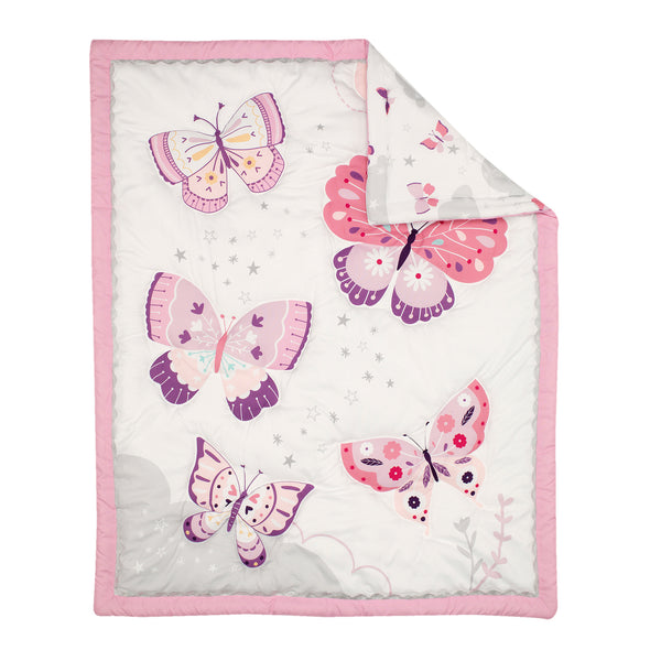 Butterfly Kisses 3-Piece Crib Bedding Set by Bedtime Originals