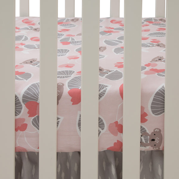 Calypso Cotton Fitted Crib Sheet by Lambs & Ivy