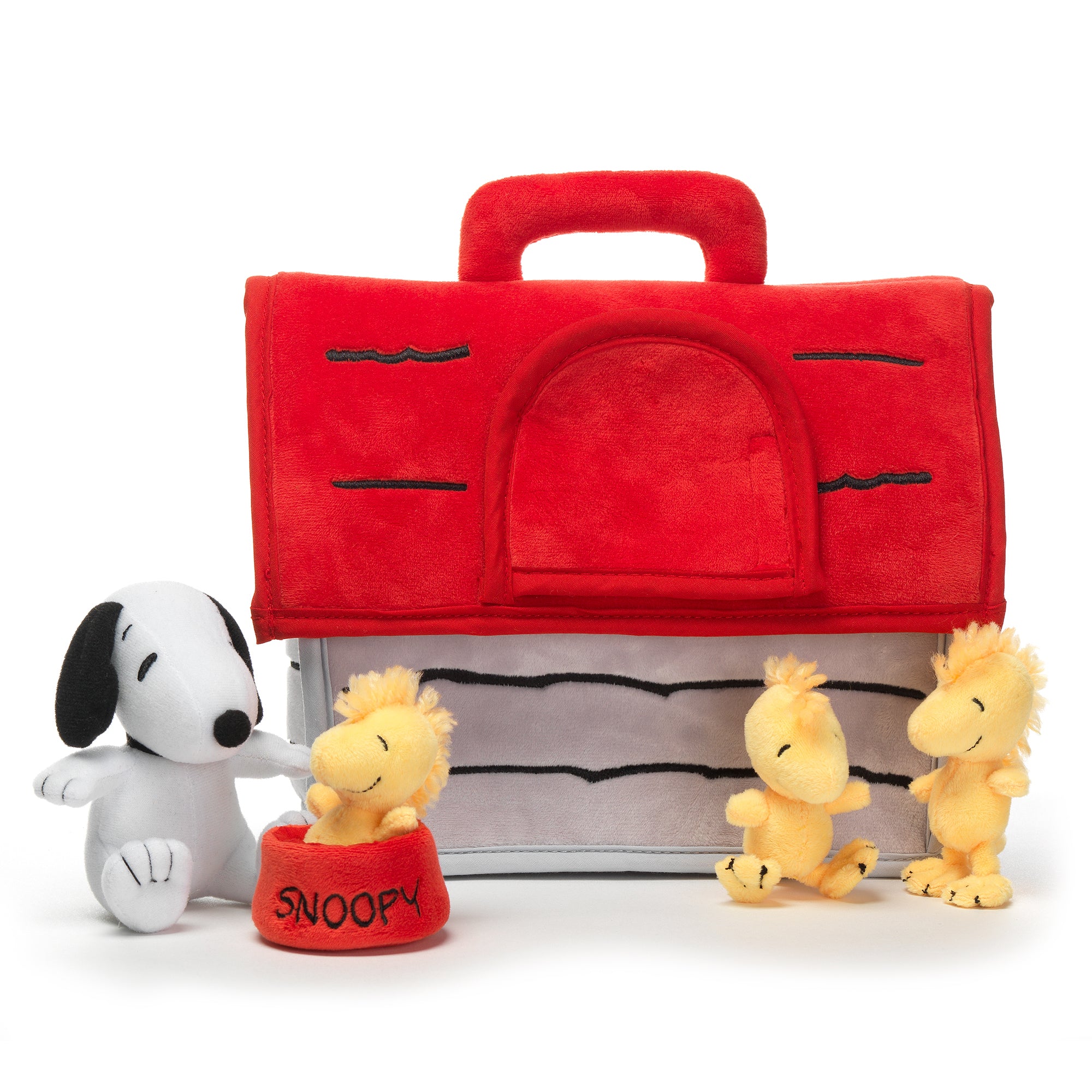 Classic Snoopy Interactive Plush Toy Doghouse with Animals by Lambs & Ivy