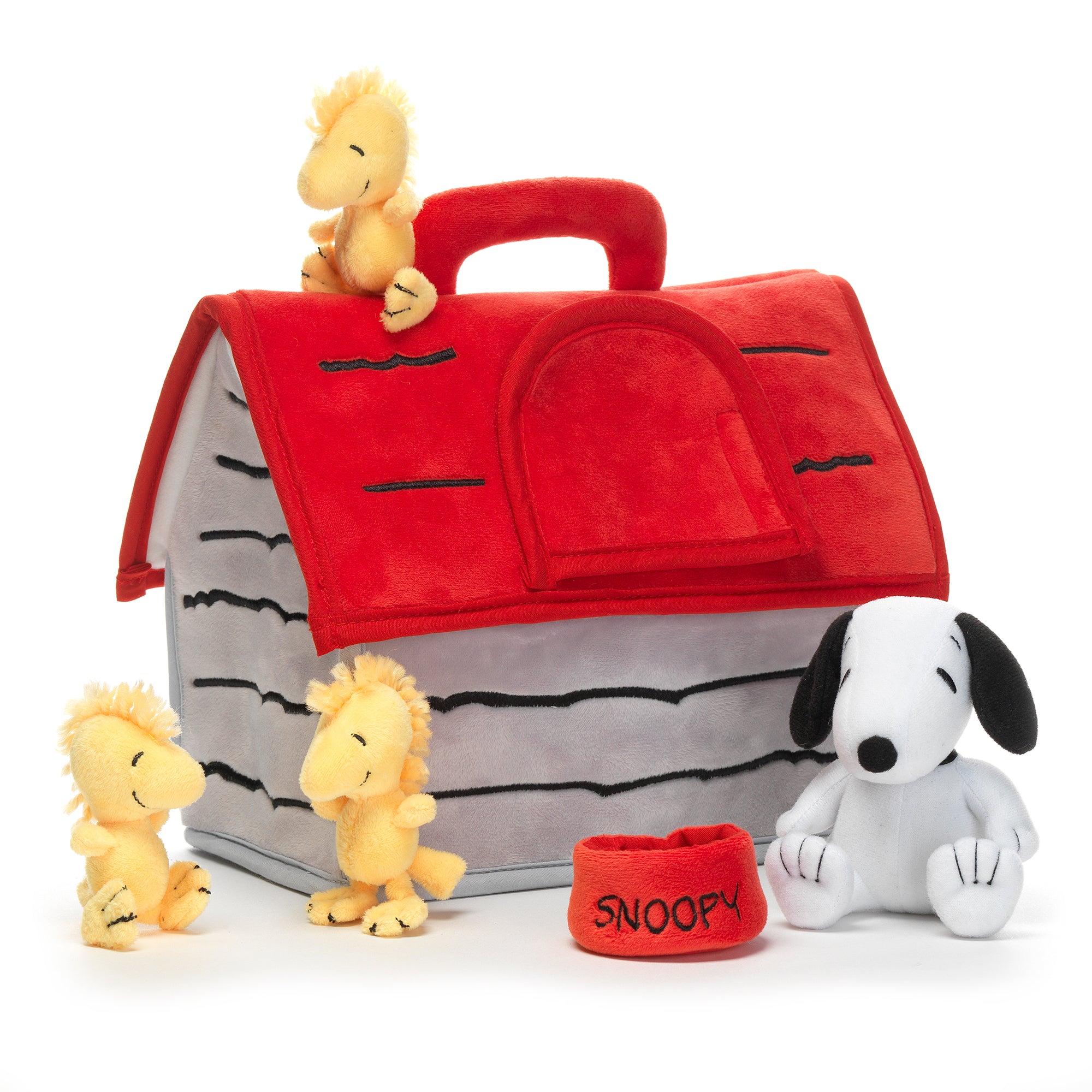 Classic Snoopy Interactive Plush Doghouse with 5 Stuffed Animal