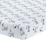 Classic Snoopy Fitted Crib Sheet by Lambs & Ivy