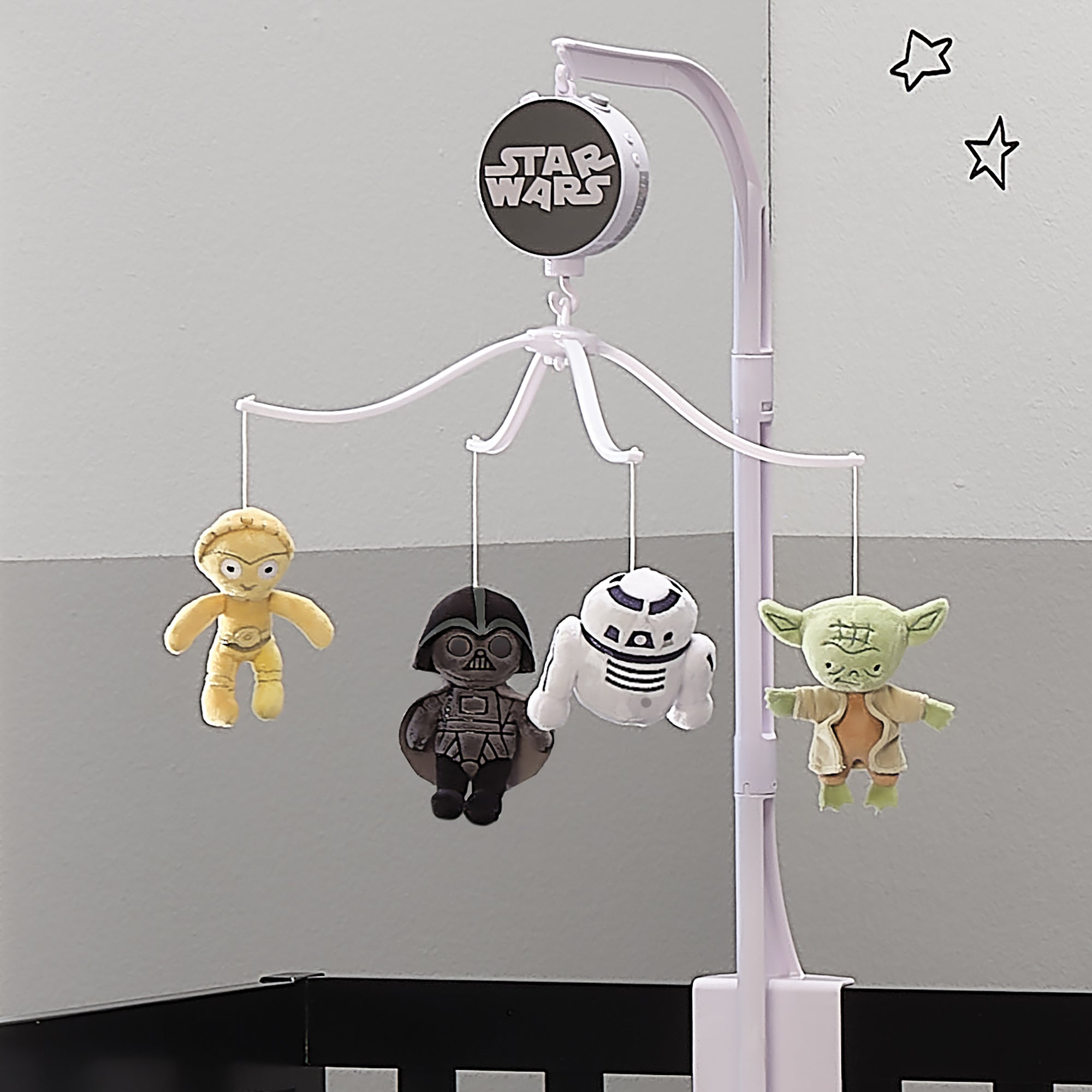 Star Wars Classic Musical Baby Crib Mobile Soother Toy – Lambs & Ivy