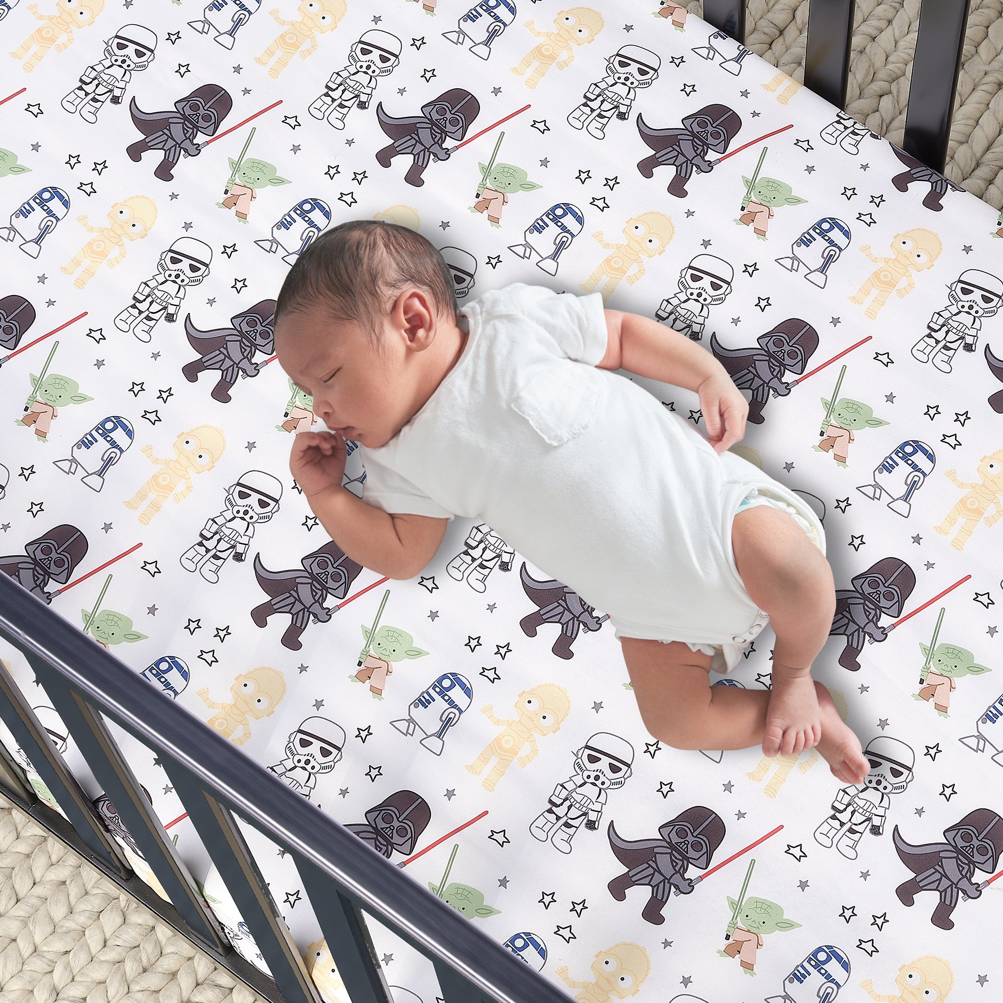 Star Wars Classic Fitted Crib Sheet by Lambs & Ivy