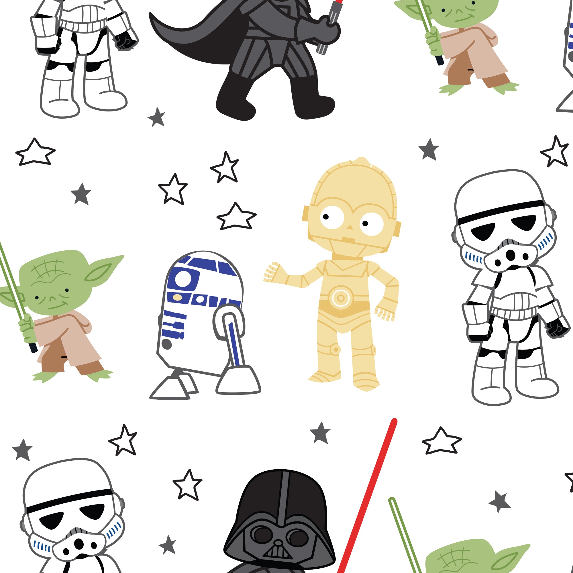 Star Wars Classic Fitted Crib Sheet by Lambs & Ivy