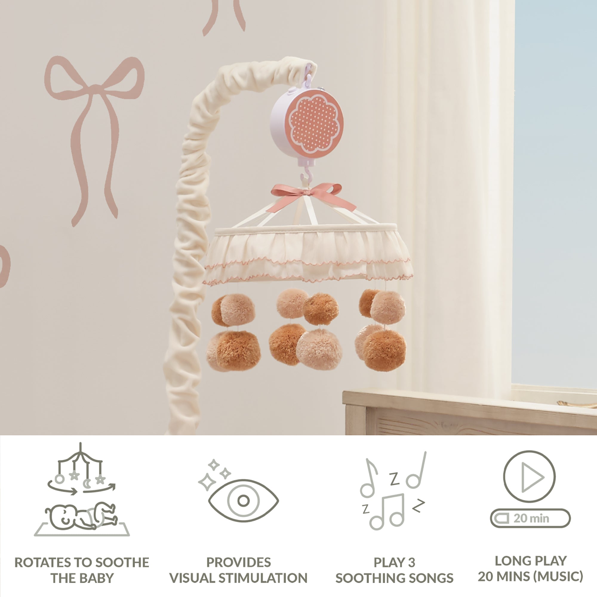 Coco Musical Baby Crib Mobile by Lambs & Ivy