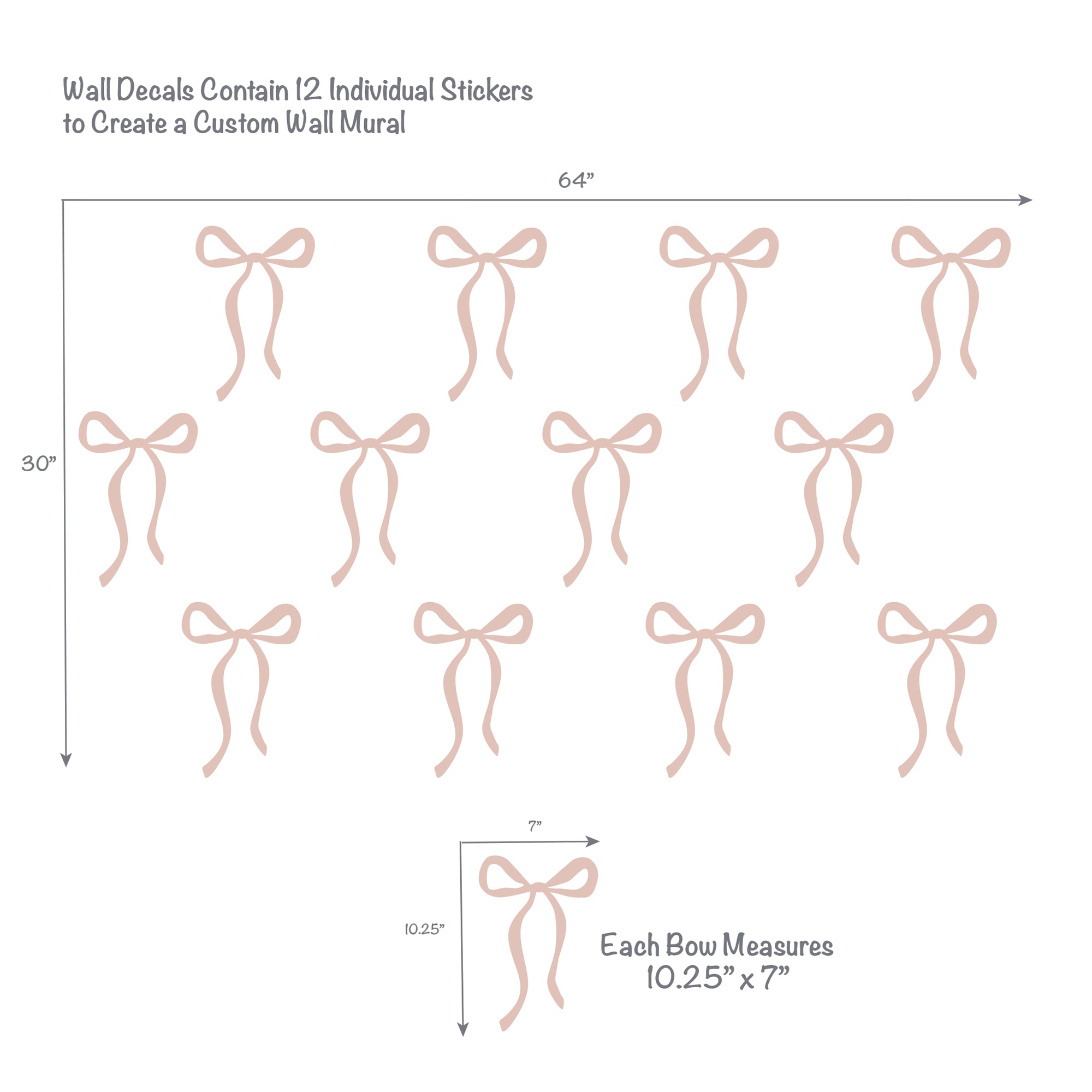Coco Custom Bows Wall Decals by Lambs & Ivy