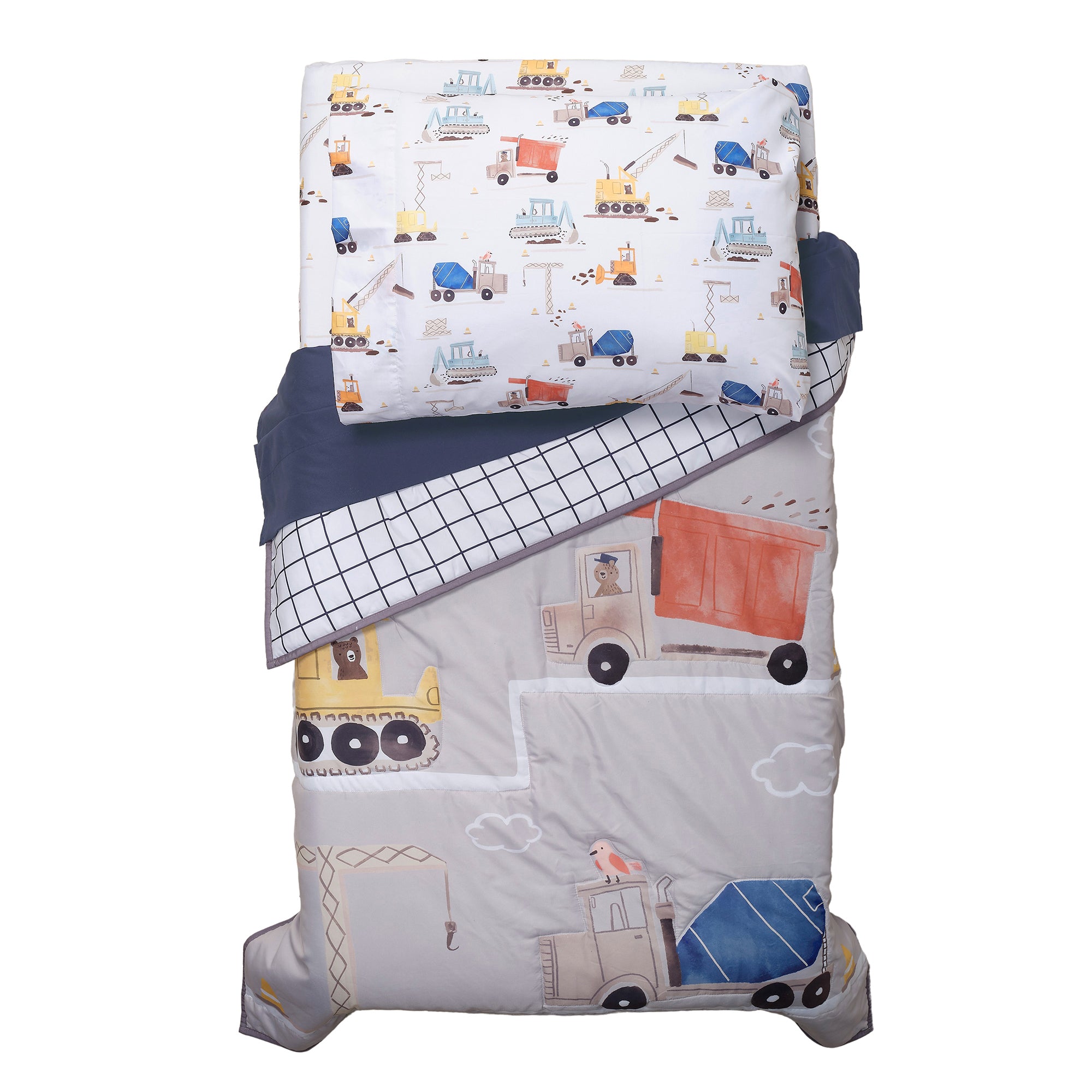 4-Piece Construction Zone Toddler Bedding Set by Bedtime Originals