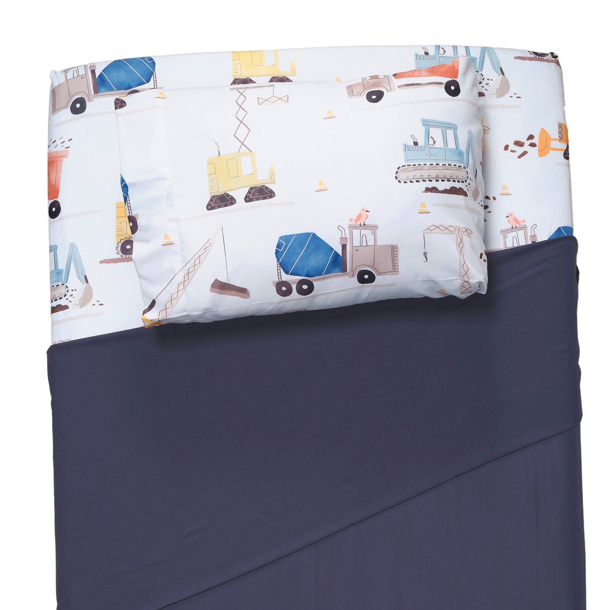 Construction Zone Twin Sheets & Pillowcase Set by Bedtime Originals