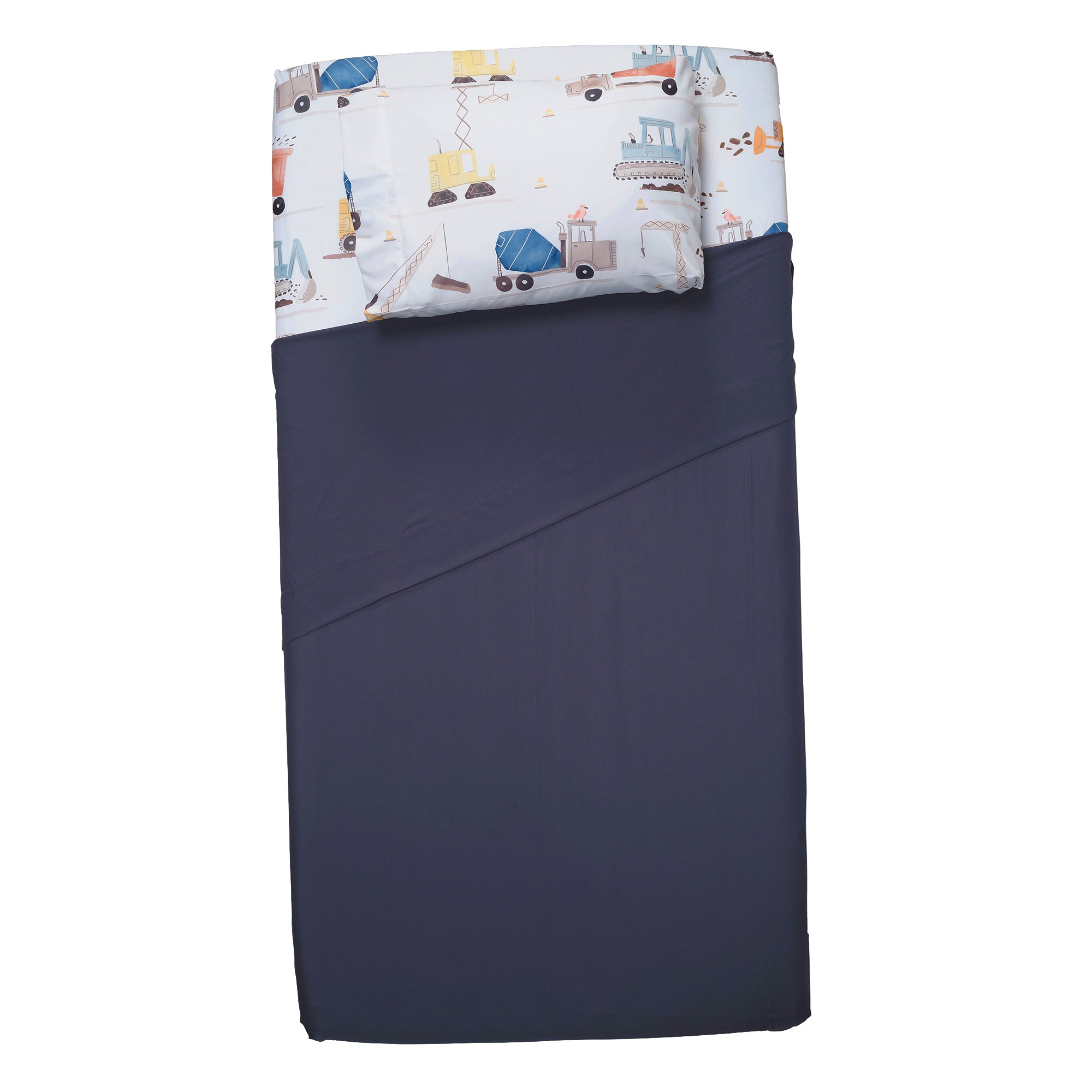 Construction Zone Twin Sheets & Pillowcase Set by Bedtime Originals